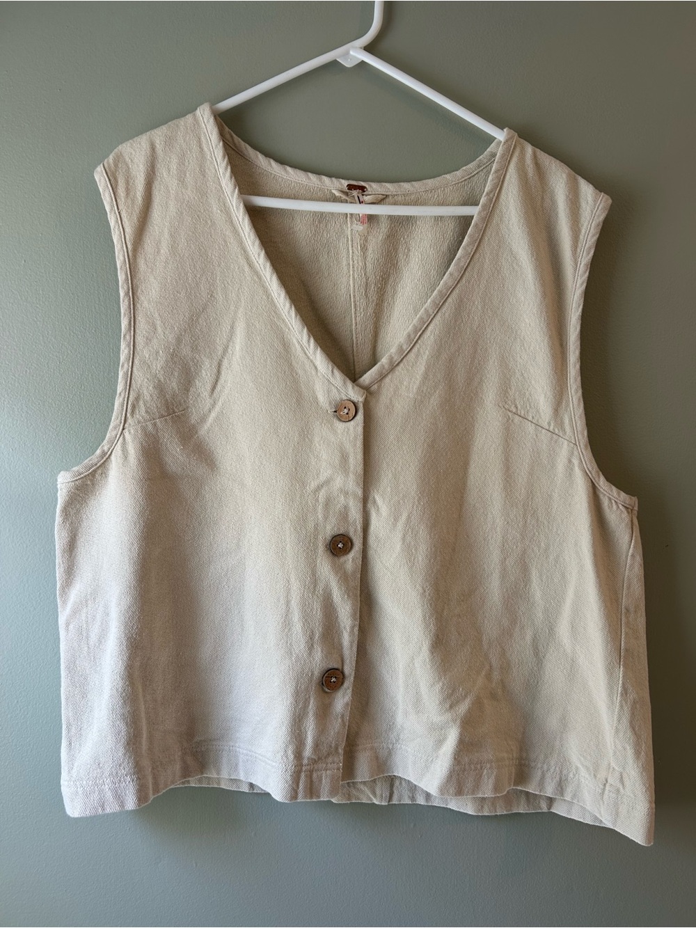Free People So Fresh Button Up Vest